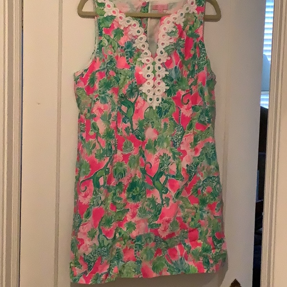 Lilly Pulitzer FUN monkey, lion, leopard, lemur print dress